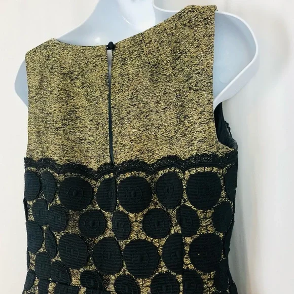 Milly Lace overlay sleeveless sheath mini dress 4 - Picture 14 of 16